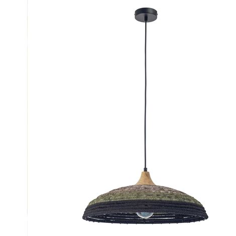 Korg lampara colgante con pantalla de cuerda natural Ø500mm para bombilla E27