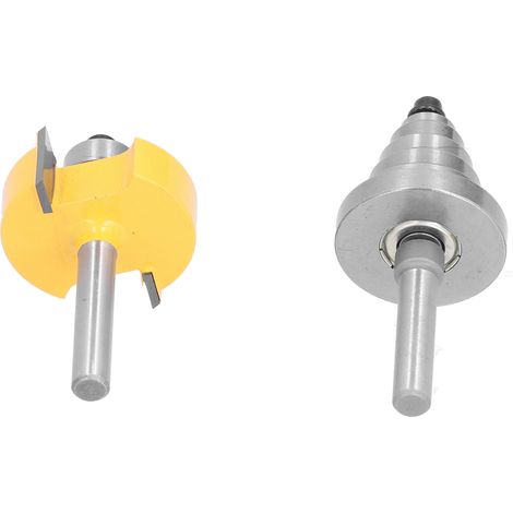 Falzfräser-Set mit 1/4"-Schaft und 6 Kugellagern: 3/8", 1/2", 5/8", 3/4", 7/8", 1‐1/8" (1/5)