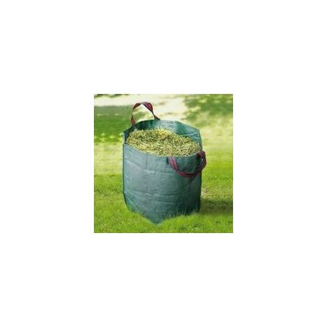 Sac à déchets 272L – Imperméable et anti-déchirure – 3 poignées de transport – Pliable et réutilisable pour déchets végétaux (1/5)