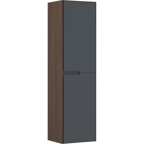 Armoire de Salle de Bain "Craft 40" - cm - Walnut / Anthracite (1/4)
