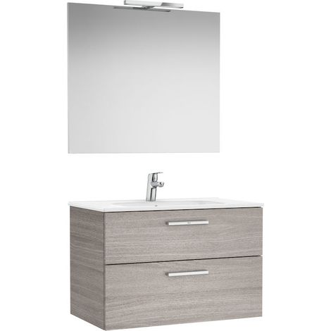 CONJUNTO VICTORIA BASE+LAVABO 800 RBL.CITY TEXTURIZ.2 CJN.EPJO.APL.LED