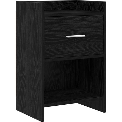 Comodini Rovere Nero 40 x 30 x 60 cm Legno ingegnerizzato vidaXL (1/5)