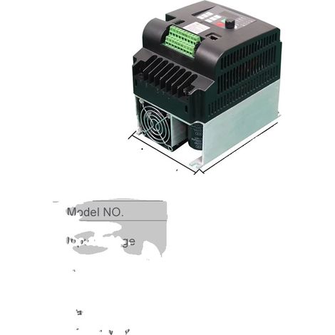 Convertisseur de fréquence 2,2 kW, onduleur à entrée monophasée, sortie triphasée, contrôle de vitesse stable et durée de vie prolongée du moteur pour usage industriel, 220V à 380V 2,2 kW, 220V à 380V (1/2)