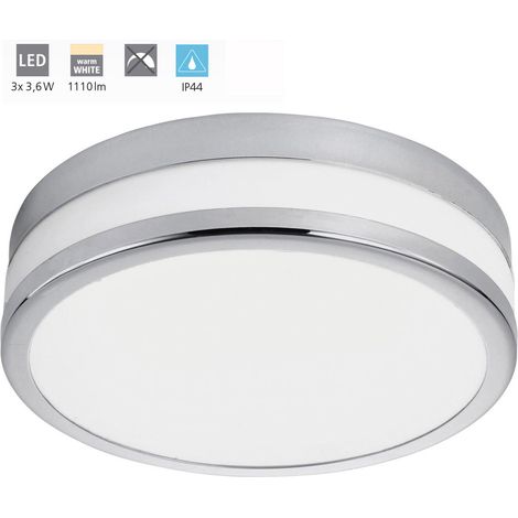 Plafoniera Moderna Led Palermo Acciaio Cromo 3 Luci Led Integrato 3,6W (1/5)