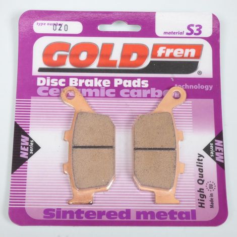 Bremsbelag gold fren für Motorrad buell 500 blast 2001 bis 2007 (1/2)