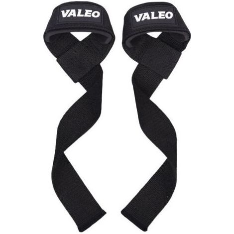Sangles de levage 56 cm pour musculation, haltères et fitness – adaptées aux hommes et femmes, noires (1/5)
