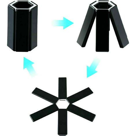 dessous de plat antidérapant, set de table créatif et résistant à la chaleur, tapis de cuisine pliable anti-brûlure, dessous de plat (1/5)
