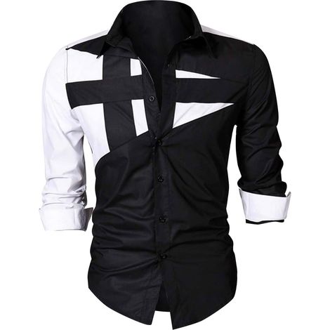 Veste chemise en jean personnalisée mode revers boutonné chemise à manches longues chemise athlétique travail chemises hommes (1/5)