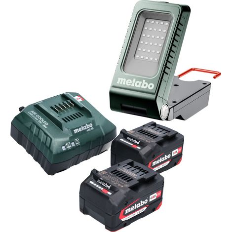 Metabo BSA 18-1000 Proyector de obra sin cable 18 V 1000 lm + 2x batería recargable 4,0 Ah + cargador