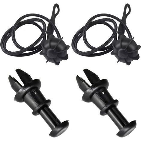 Sangles d'arrimage universelles pour voiture, sangles de fixation pour étagères, coffre et plateau arrière, avec système de fixation à boule. (1/4)