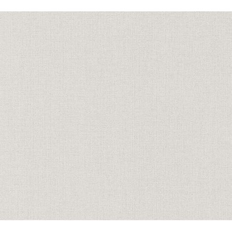 Papier peint Uni Gris Linen Style, Pure Elegance A.S. Création (1/5)