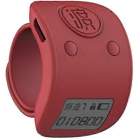 Mini compteur électronique numérique LCD à bague, 6 chiffres, rechargeable, avec fonction clic-re (1/5)