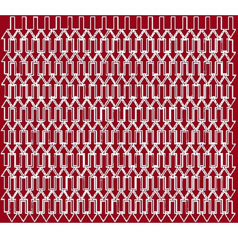 Pegatinas de flecha de 1x2cm, 340 unidades, color rojo oscuro mate.