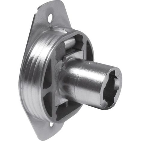 Kit de serrure de porte coulissante pour cylindre interchangeable Z23 Ø18 avec rosace et gache - pour 2 portes coulissantes - LEHMANN (1/5)