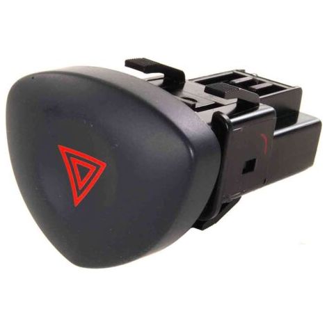 Bouton de feu de détresse pour Clio 2 MK2 - Remplacement direct, compatible avec la référence 8200442723, signal d'urgence fiable, design noir identique à l'original. (1/5)