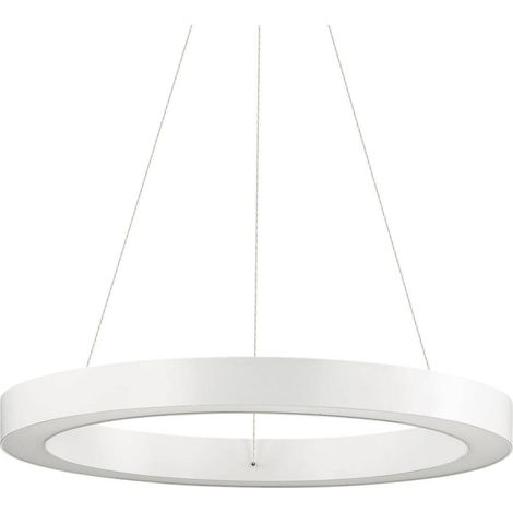 Ideal Lux Oracle - Petite suspension LED intégrée au plafond blanc 3000K (1/2)