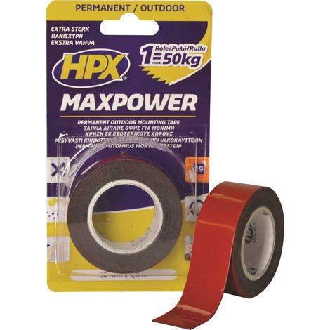 HPX - Ruban double face MAXPOWER - 20502 - Ce produit de marque Sodise est neuf.