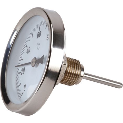 Thermador – Thermomètre plongeur à réaction rapide – Plage 0 à 100°C – Ø60 mm – Longueur 45 mm – Pour fluides chauds et froids