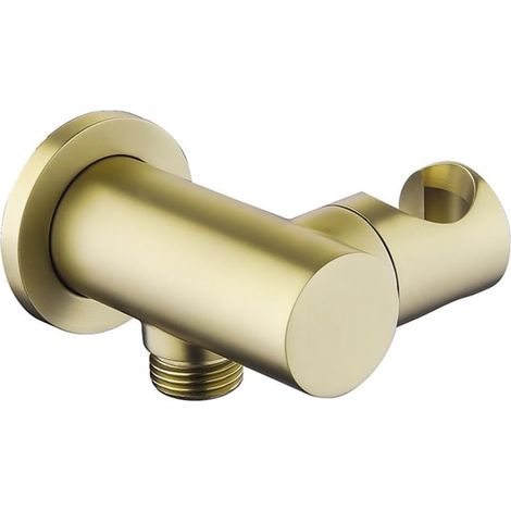 Support mural pivotant à 360° pour pommeau de douche en laiton (1/5)