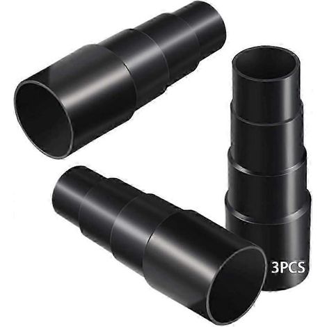 Ensemble d'adaptateurs universels pour tuyau d'aspirateur, réducteur en PVC réglable en 3 pièces, découpable pour outils électriques et aspirateurs standard (1/5)