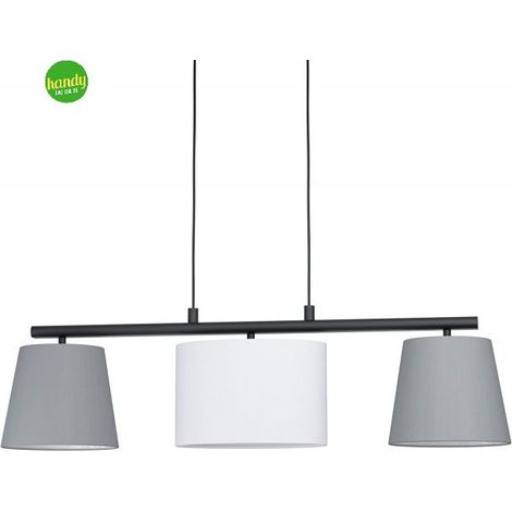 Sospensione Almeida 3Xe14 Paralumi Tessuto Assortiti Multicolor L86 Cm Eglo (1/5)