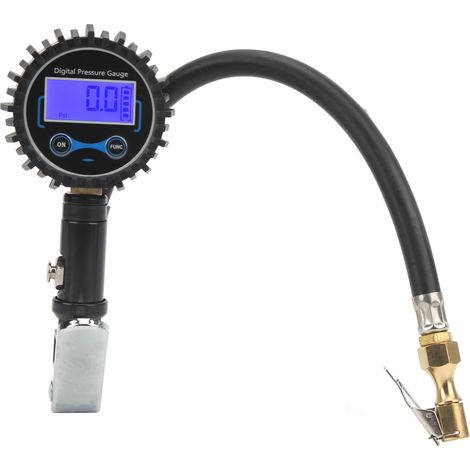 Reifenfüller (0-200 PSI) mit digitalem LCD-Manometer, 4 Druckeinheiten, für Motorrad, Auto, Lieferwagen, LKW und Bus (1/5)