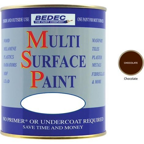 Bedec Multi Surface Paint - Gloss - Chocolate - 750ml