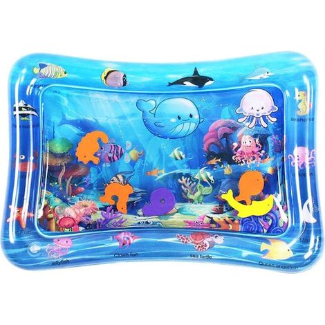Aufblasbare Baby-Wassermatte Unterwasserwelt: Weiche und wasserdichte PVC-Spielmatte für lustige Aktivitäten (1/5)