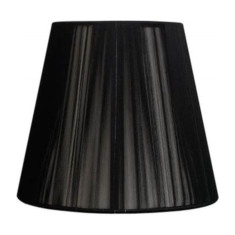 Paralume a filo conico “Indira” E27 45x23x29cm in tessuto nero
