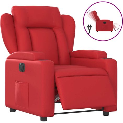 Maison Exclusive - Poltrona Reclinabile Elettrica Rossa in Similpelle