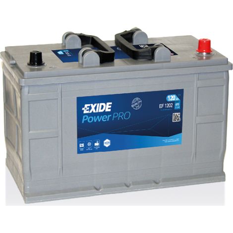 BATTERIE EXIDE CV RANGE D02 12V 120AH 870A 349X175X235 +D EF1202 (1/3)