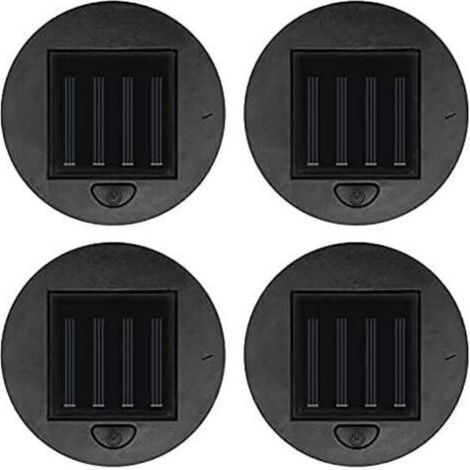 Set mit 2/4 Ersatz-Solarleuchten für Solarlaternen – 8 cm – Tischlampen – Garten- oder Terrassendekoration