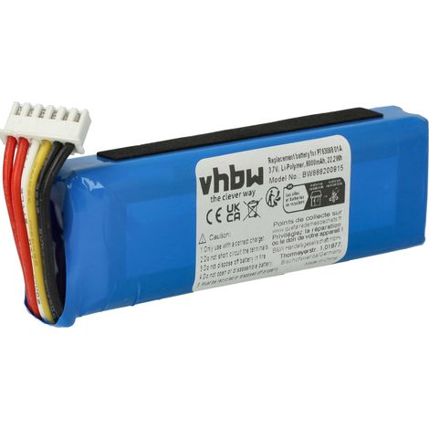 vhbw batteria compatibile con JBL Link 20 casse, altoparlanti, speaker (6000mAh, 3,7V, Li-Poly)