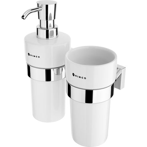Nimco Keira distributeur de savon mural avec gobelet KE 2205831KN-26 (1/2)