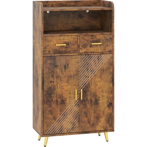 Mehrzweckschrank mit verstellbarem regal und schubladen