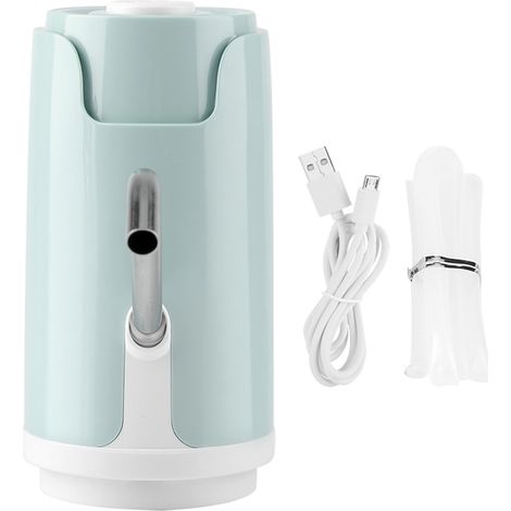 Pompe à eau électrique rechargeable USB, distributeur d'eau automatique en bouteille avec interrupteur (gris) (1/5)