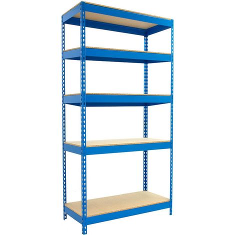 Simonrack Bricoforte Regal Blau Robust 5 Ebenen