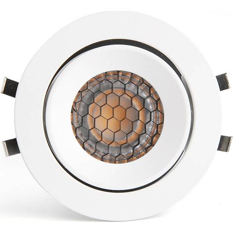 KIVI Verstellbares Einbaulicht weiß 5W 2700K 36° IP44