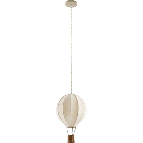 Lindby Lámpara colgante 'Aeris' en Blanco de Textura, Tela, Tejido, Seda (1/5)