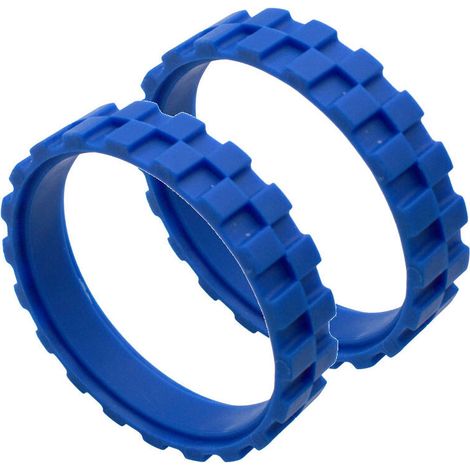 Ruota in gomma compatibile con ruota centrale con pneumatici in gomma antiscivolo (blu) (1/4)