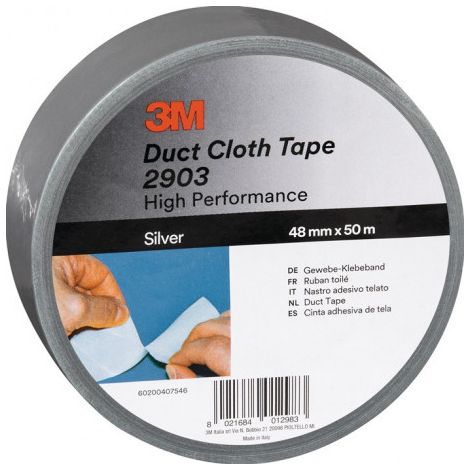 Adhésif toilé Scotch® 2903 argent longueur 50 m largeur 48 mm rouleau 3M (Par 24)