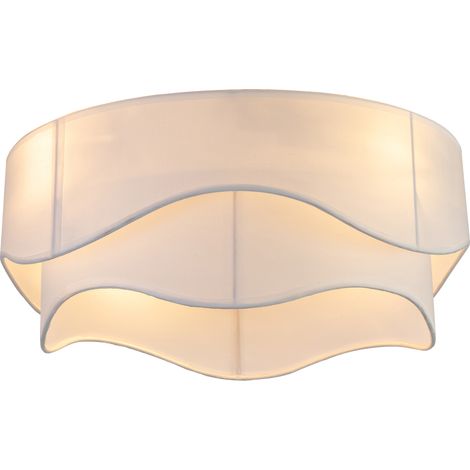 Ventilador de techo de 19'' con luz, app y mando, 6 velocidades, E26 x4, blanco y dorado (1/5)