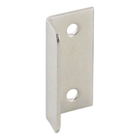 Gâche pour crémone – Longueur 30 mm – Hauteur 14,5 mm – Largeur 11 mm – Acier décor nickelé pour robustesse et esthétique – Lehmann (1/2)