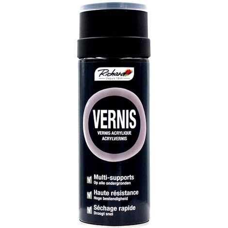 Aérosol vernis acrylique Pro RICHARD protection peinture 400 ml Finition: Brillant (1/2)