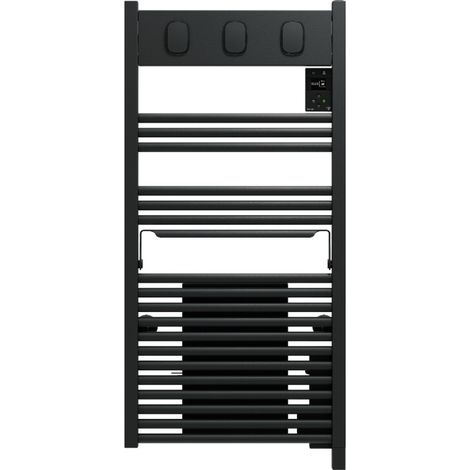 SAUTER Sèche-serviettes électrique à inertie fluide Marapi 2 1500W SAUTER anthracite (1/5)