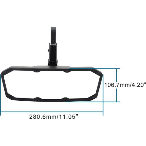 GOOFIT rearview mirror, UTV/ATV universal rearview mirror, all-terrain vehicle RZR center mirror (1/4)