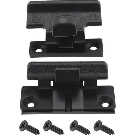 Lot de 2 loquets d'accoudoir de console centrale MR532555 MR532556 compatibles avec Mitsubishi Pajero V73 V75 V77 V93 V97 Montero (plastique) (1/4)