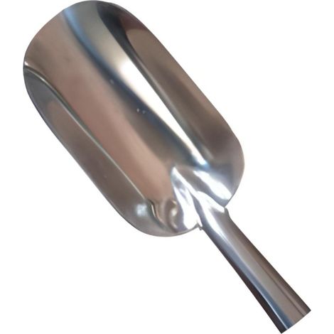 Pelle à cendre, Ramasse poussière en aluminium coloris Gris - 24 x 12 cm