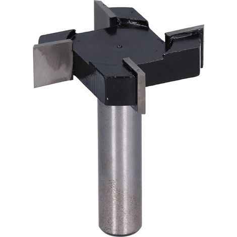 CCYKXA 4-schneidiger T-förmiger Fräser, Fräser mit großem Durchmesser, Handhobel, Opferplattenschaft, Flächenfräser, Fräser für die Holzbearbeitung