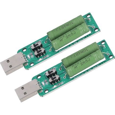 Deux chargeurs de résistances de vieillissement de charge électronique USB, des batteries externes et des batteries externes portables ont été testés pour une décharge de 3A/2A/1A. (1/5)